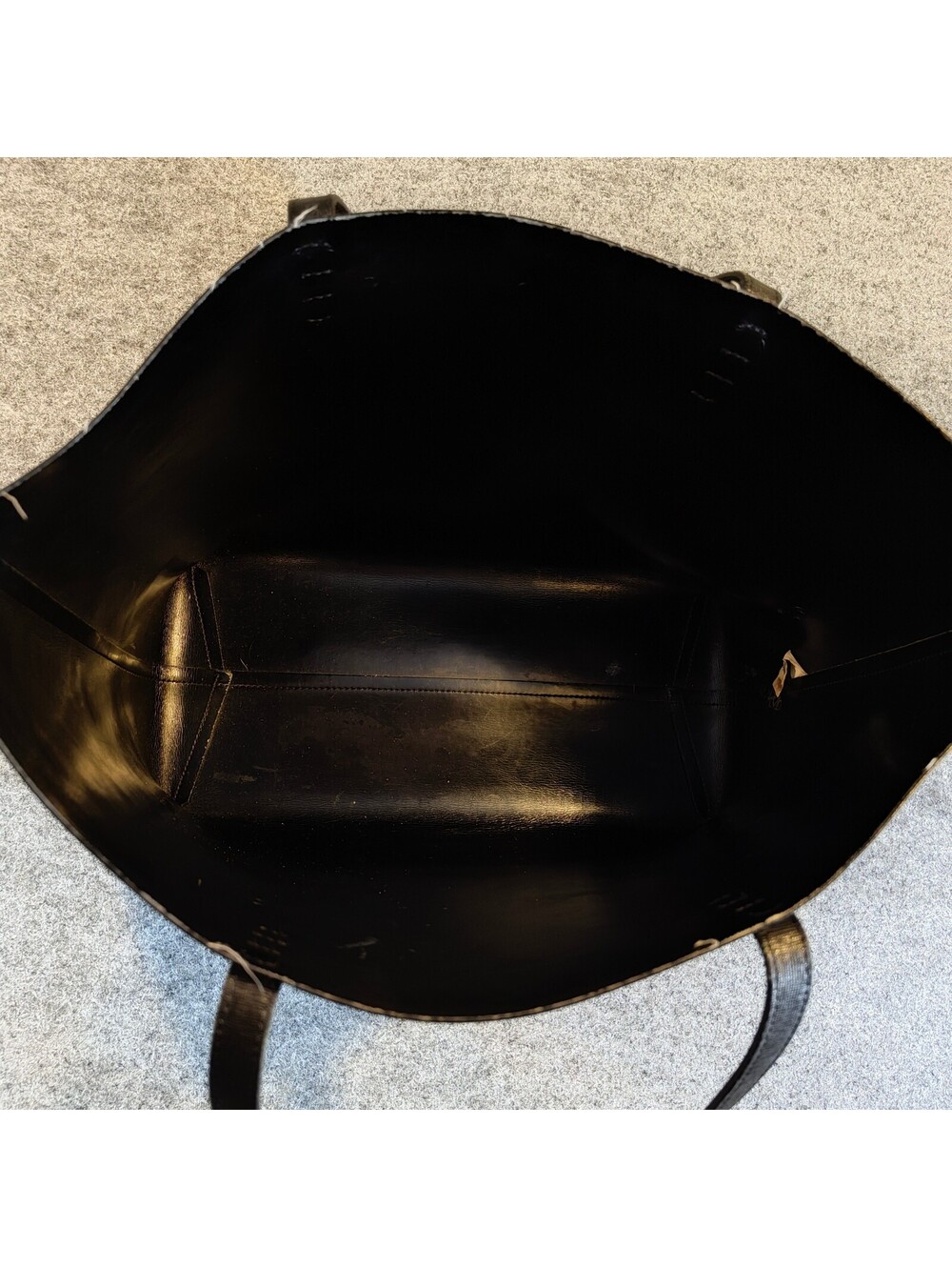 Mansur Gavriel Black Leather Tote Bag - Picture 3 of 6